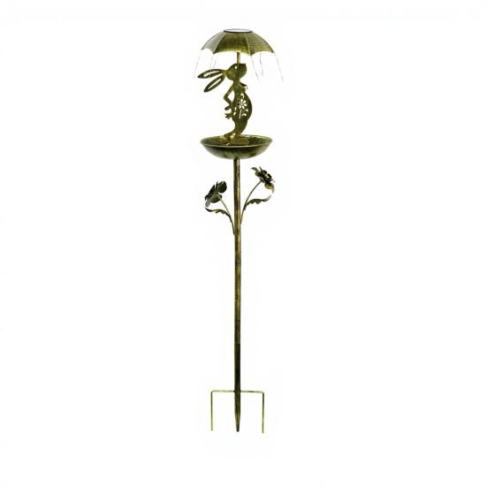 Bird Feeder with Solar Light Outdoor Decorative Garden Decor Wrought Iron Rabbit Holding Umbrella Anti-Rust Bird Feeder Stake for Yard Lawn Patio A
Bird Feeder with Solar Light Outdoor Decorative Garden Decor Wrought Iron Rabbit Holding Umbrella Anti-Rust Bird Feeder Stake for Yard Lawn Patio A