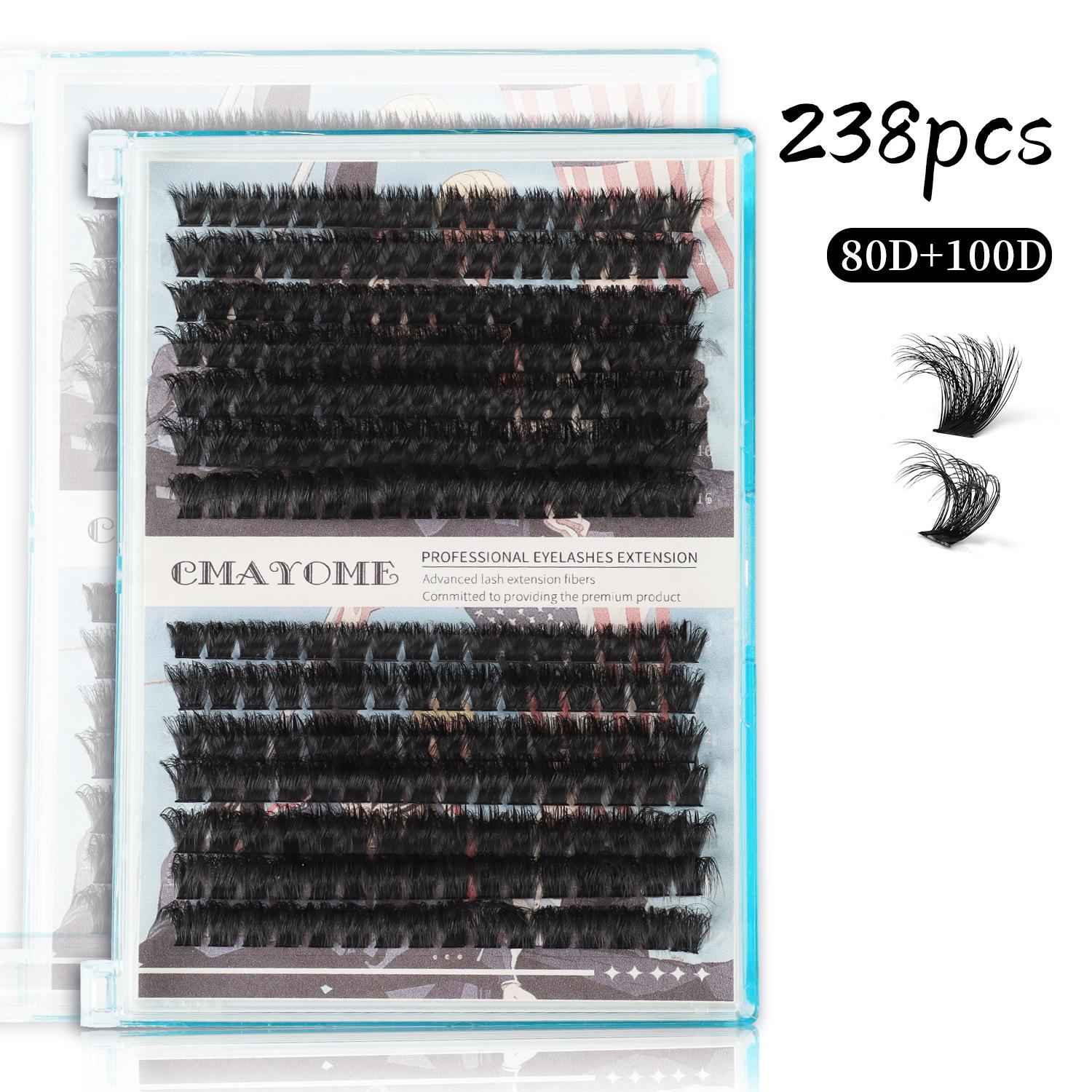 Diy False Eyelashes Single Tuft Of Hair 238 Tufts 80D + 100D Dense With Eyelash Glue Tool Set
Diy False Eyelashes Single Tuft Of Hair 238 Tufts 80D + 100D Dense With Eyelash Glue Tool Set
