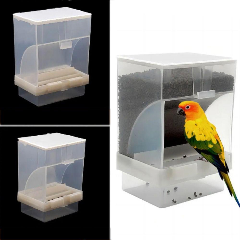 Hanging Automatic Bird Feeder Splash Proof Parrot Cage Hanging Feeder For Tiger Skin Peony Parrots S-single grid
Hanging Automatic Bird Feeder Splash Proof Parrot Cage Hanging Feeder For Tiger Skin Peony Parrots S-single grid