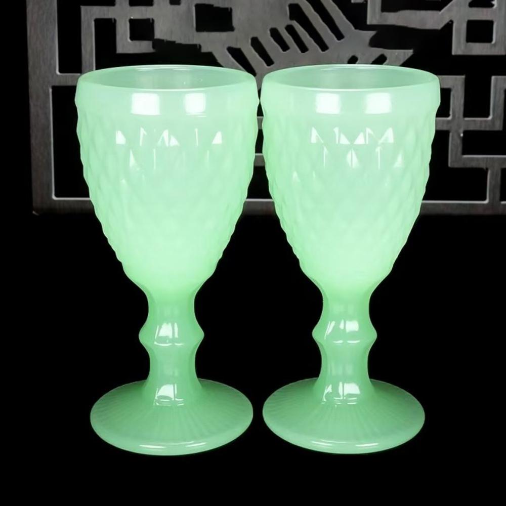 Vintage glazed jade wine glass, Household small liquor glass, Natural ore goblet Sake glass, Health wine set for home, 50ml
Vintage glazed jade wine glass, Household small liquor glass, Natural ore goblet Sake glass, Health wine set for home, 50ml
