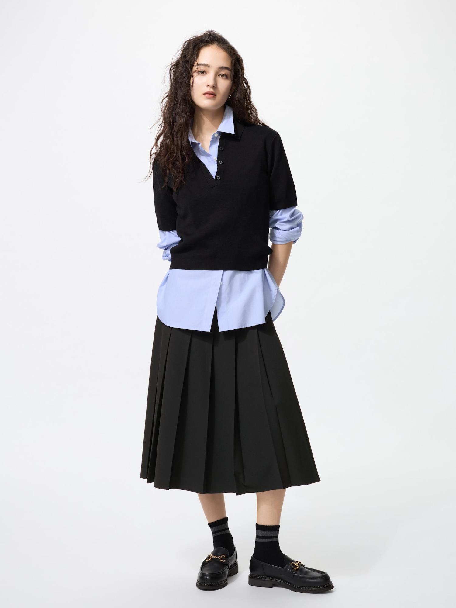 Юбка миди плиссе широкого кроя Uniqlo Длина юбки 69 73 см 09 BLACK/WOMEN L
Юбка миди плиссе широкого кроя Uniqlo Длина юбки 69 73 см 09 BLACK/WOMEN L