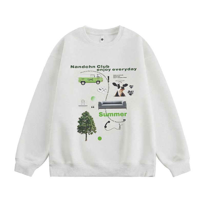 Men s Original American-Style Trendy Brand Fun Letter Print Autumn Crew Neck Sweatshirt Unisex Loose Casual Versatile Top White Flower Ash 2XL
Men s Original American-Style Trendy Brand Fun Letter Print Autumn Crew Neck Sweatshirt Unisex Loose Casual Versatile Top White Flower Ash 2XL