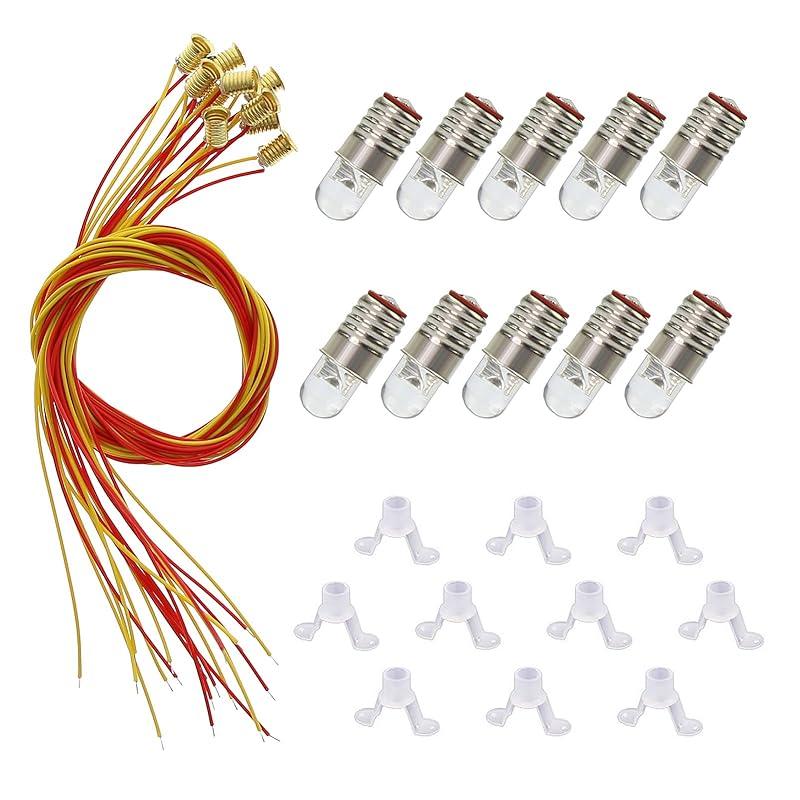 For diorama illumination set of 10 Warm white LED screw bulb and stand base E5 E5.5 12V-14V train model model railway building model model
For diorama illumination set of 10 Warm white LED screw bulb and stand base E5 E5.5 12V-14V train model model railway building model model