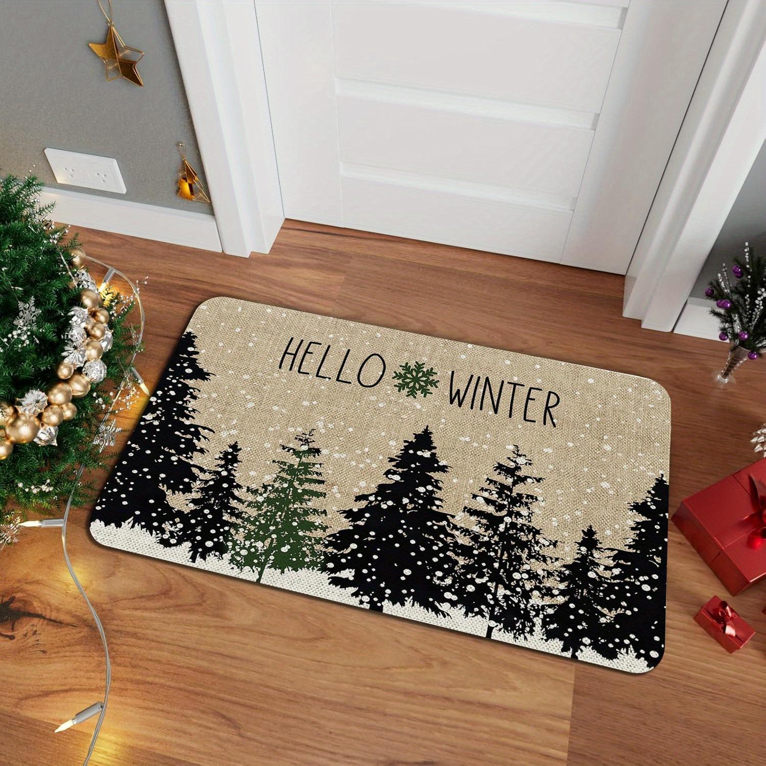 Коврик для двери в виде рождественской елки, мягкий и удобный, для ванной комнаты, кухни, коврик для пола, впитывающий, нескользящий, украшение для дома 40x60cm
Коврик для двери в виде рождественской елки, мягкий и удобный, для ванной комнаты, кухни, коврик для пола, впитывающий, нескользящий, украшение для дома 40x60cm