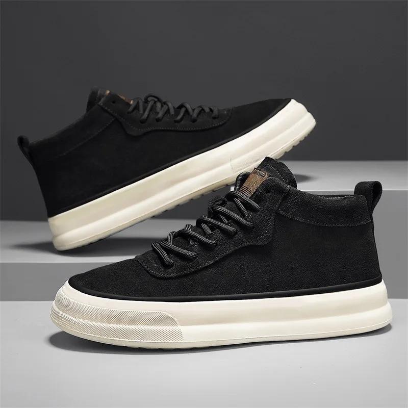 Men s High-top Sneakers Fashion Suede Casual Shoes Trendy Street Skateboard Shoes for Men Lace Up Sport Running Shoe Tenis Shoes 39 чёрный
Men s High-top Sneakers Fashion Suede Casual Shoes Trendy Street Skateboard Shoes for Men Lace Up Sport Running Shoe Tenis Shoes 39 чёрный