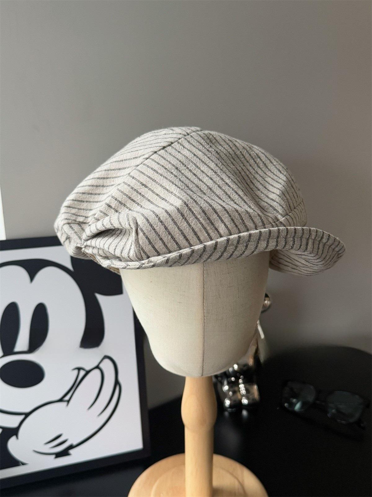 Women s Vintage Striped Beret Hat - Retro Newsboy Style Breathable Summer Sun Cap Trendy Spring Painter Hat Casual 56-58cm бежевый
Women s Vintage Striped Beret Hat - Retro Newsboy Style Breathable Summer Sun Cap Trendy Spring Painter Hat Casual 56-58cm бежевый