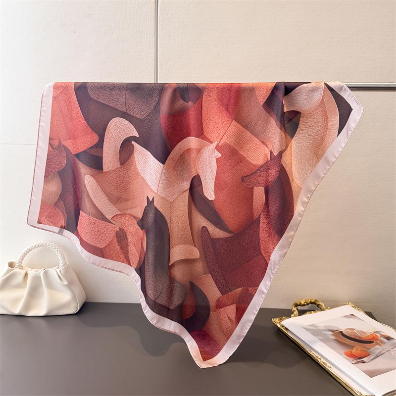 Luxury Horse Print Square Scarf Women Neck Tie Soft Satin Hijab Headscarf Female Fashion Decorate Head Scarf Foulard Bandana 70x70CM
Luxury Horse Print Square Scarf Women Neck Tie Soft Satin Hijab Headscarf Female Fashion Decorate Head Scarf Foulard Bandana 70x70CM