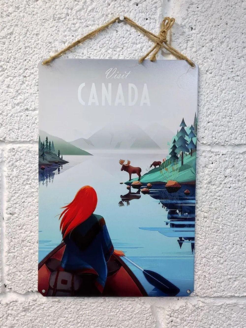 Canada Travel Poster Metal Wall Art Aluminum Sign Home Decor
Canada Travel Poster Metal Wall Art Aluminum Sign Home Decor