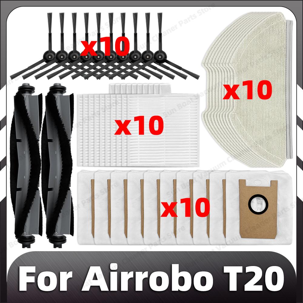 Compatible for Airrobo T20 Replacement Main Side Brush HEPA Filter Mop Pads Dust Bags Spare Parts Accessories
Compatible for Airrobo T20 Replacement Main Side Brush HEPA Filter Mop Pads Dust Bags Spare Parts Accessories