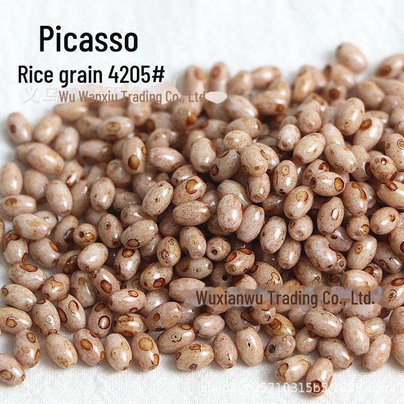 Бусины Picasso 4x6 мм овальные рисовые для самодельных украшений 10g ~60 beads
Бусины Picasso 4x6 мм овальные рисовые для самодельных украшений 10g ~60 beads