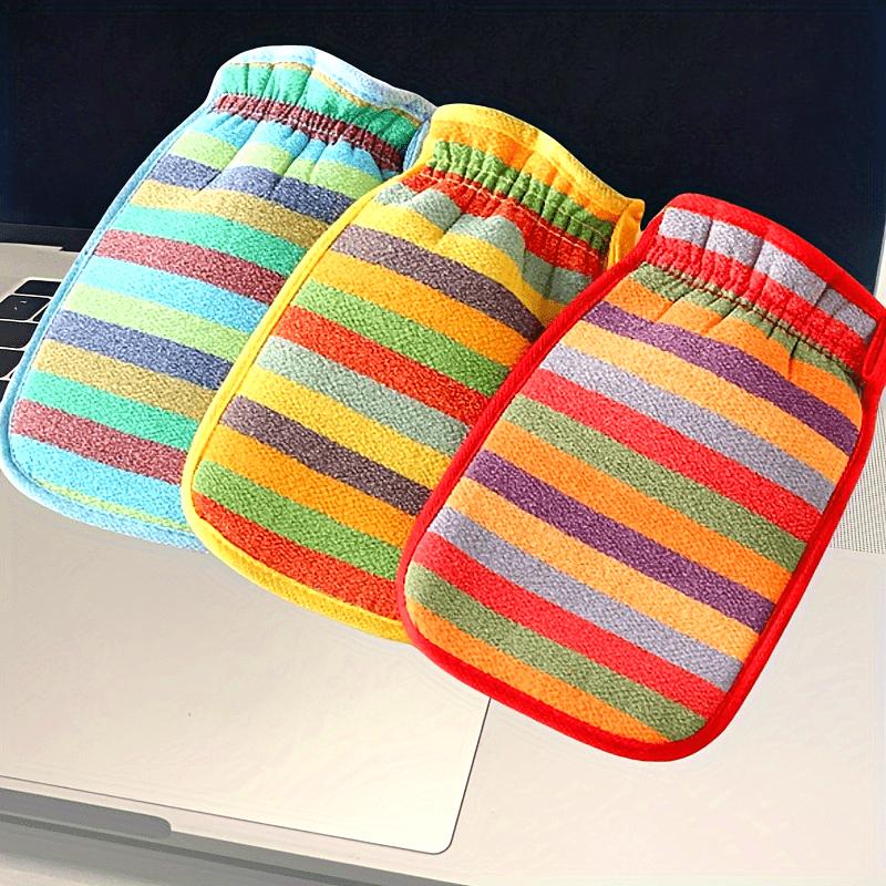 Rainbow Striped Exfoliating Washcloth, Double-Sided Bath Towel & Back Scrubber Glove for Full-Body Cleansing жовтий
Rainbow Striped Exfoliating Washcloth, Double-Sided Bath Towel & Back Scrubber Glove for Full-Body Cleansing жовтий