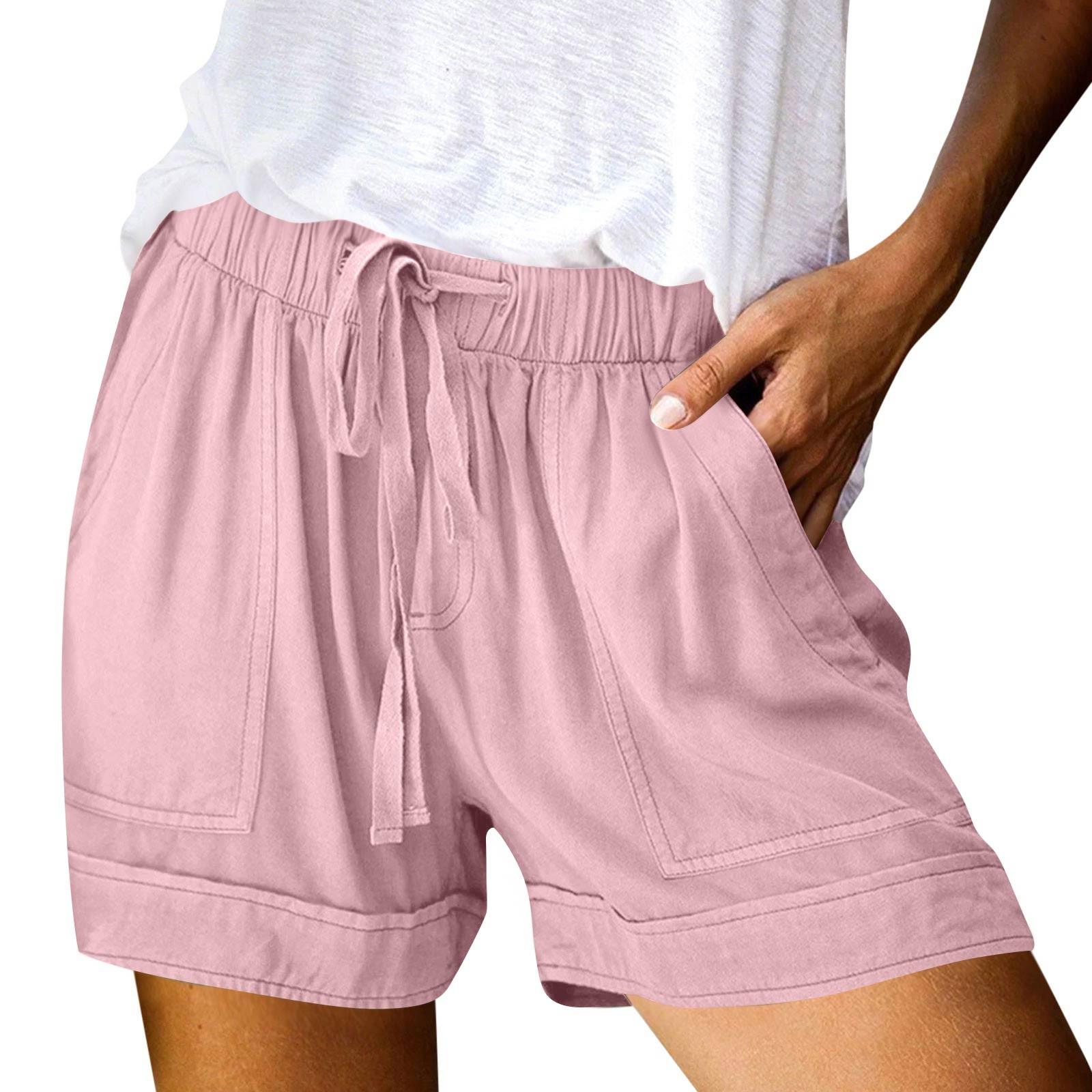Women s Casual Summer Elastic Beach Shorts Casual Shorts S рожевий
Women s Casual Summer Elastic Beach Shorts Casual Shorts S рожевий