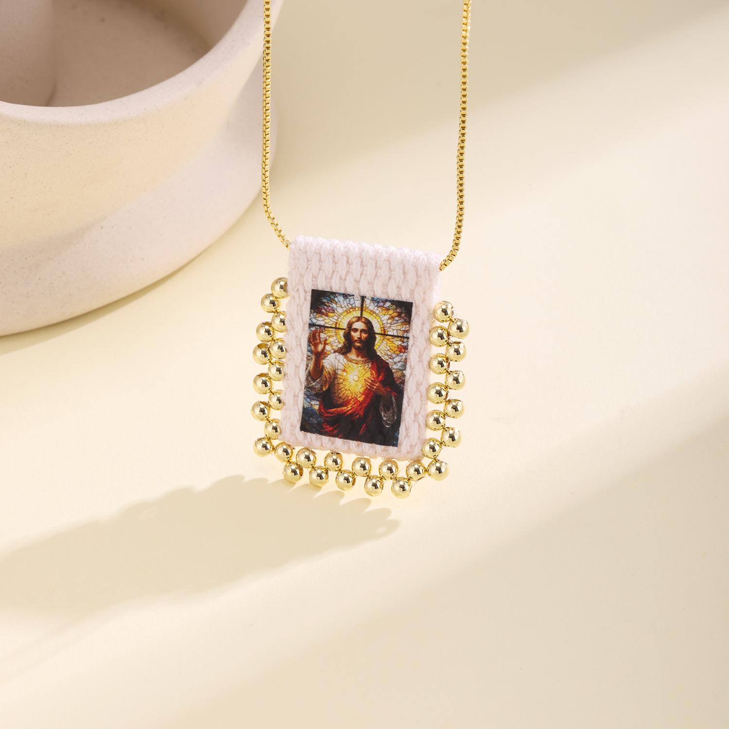 Nidin New Retro Religious Necklace Beaded Chain Link Virgin Mary & Jesus Sacred Heart Pendant For Women Men Prayer Jewelry Gifts
Nidin New Retro Religious Necklace Beaded Chain Link Virgin Mary & Jesus Sacred Heart Pendant For Women Men Prayer Jewelry Gifts