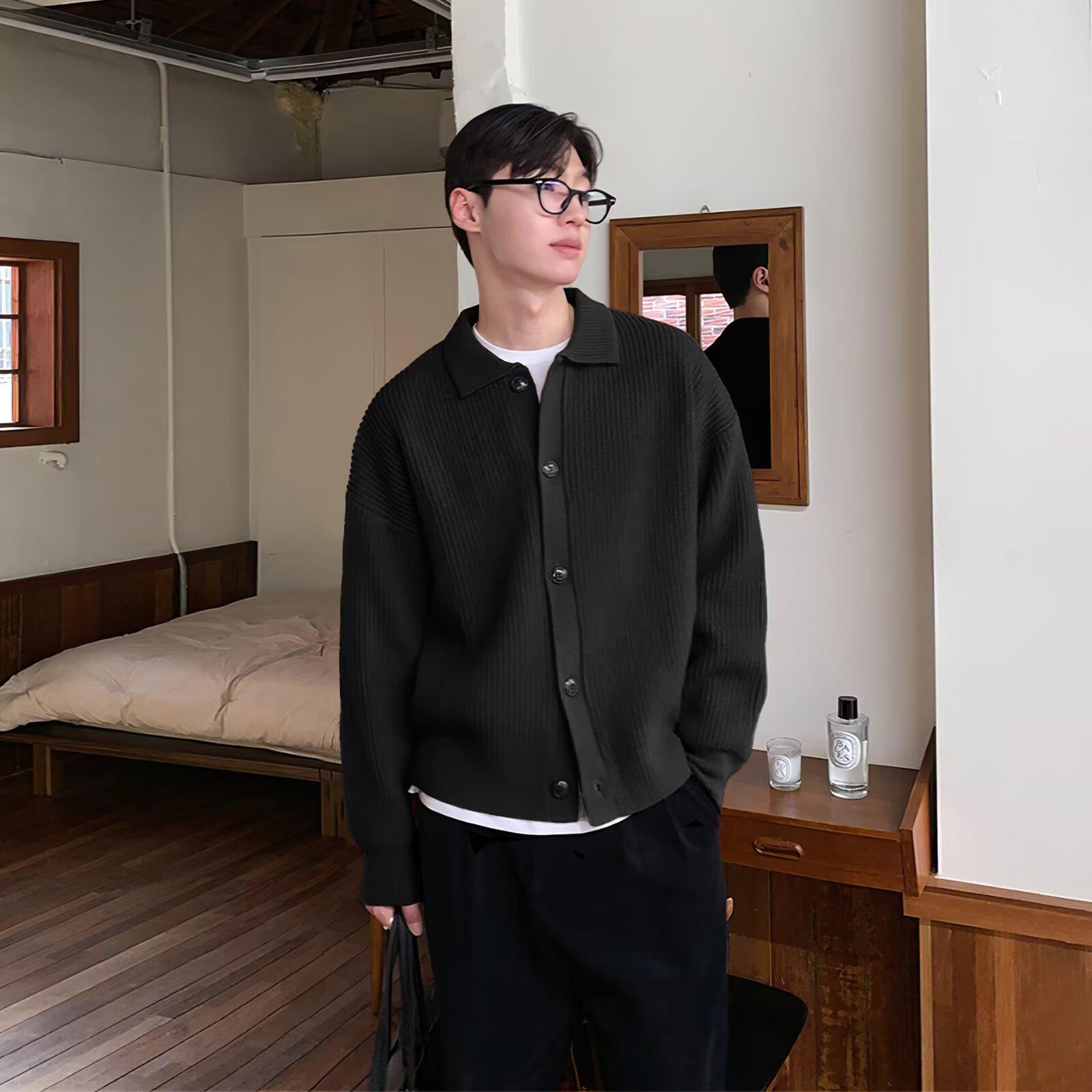 Men s Trendy Knit Lapel Cardigan: Spring & Autumn Casual Loose Sweater L чорний
Men s Trendy Knit Lapel Cardigan: Spring & Autumn Casual Loose Sweater L чорний