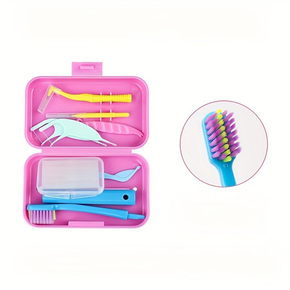 Travel Portable Orthodontic Oral Dental Cleaning Kit Foldable Toothbrush Orthodontic Wax Interdental Brush Oral Cleaning Care рожевий
Travel Portable Orthodontic Oral Dental Cleaning Kit Foldable Toothbrush Orthodontic Wax Interdental Brush Oral Cleaning Care рожевий