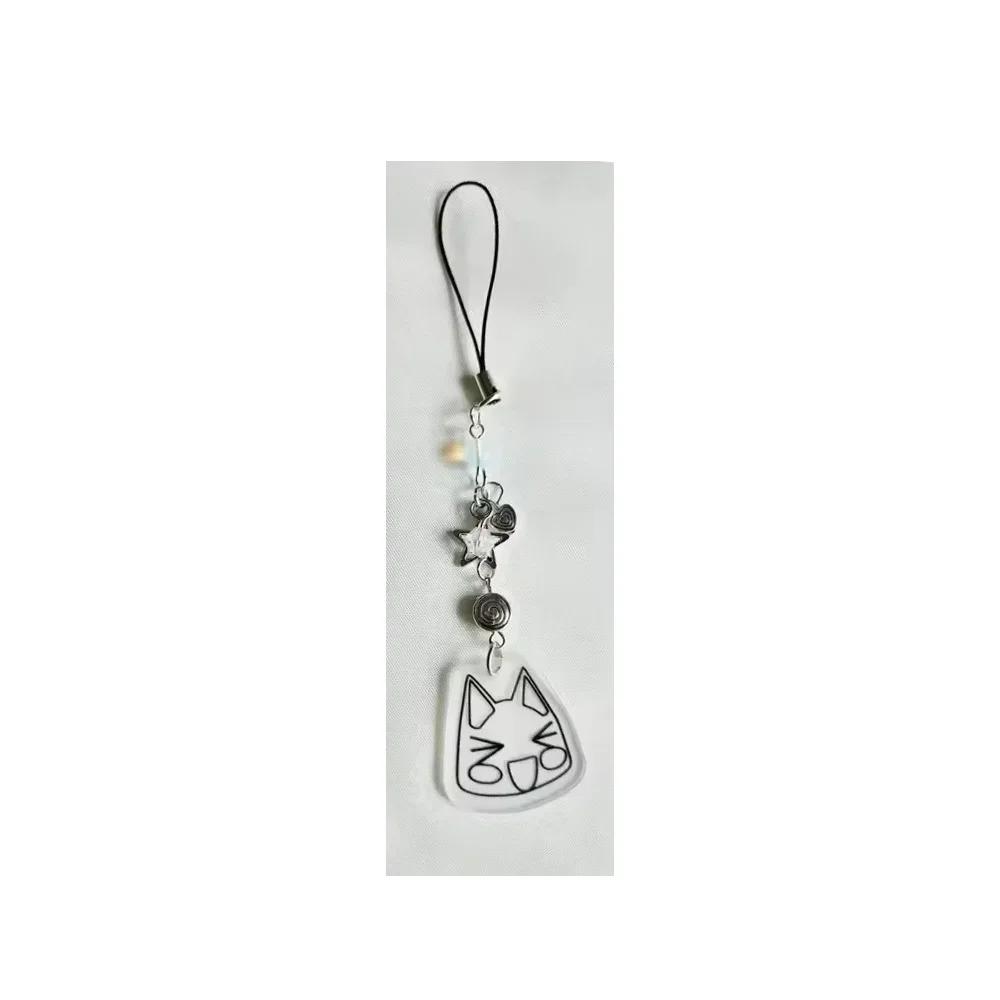 Handmade Jewelry Cartoon Cat Phone Charm Chain Toro and Kuro Matching Beaded Keychains Cute Keychain for Backpack Ornament
Handmade Jewelry Cartoon Cat Phone Charm Chain Toro and Kuro Matching Beaded Keychains Cute Keychain for Backpack Ornament