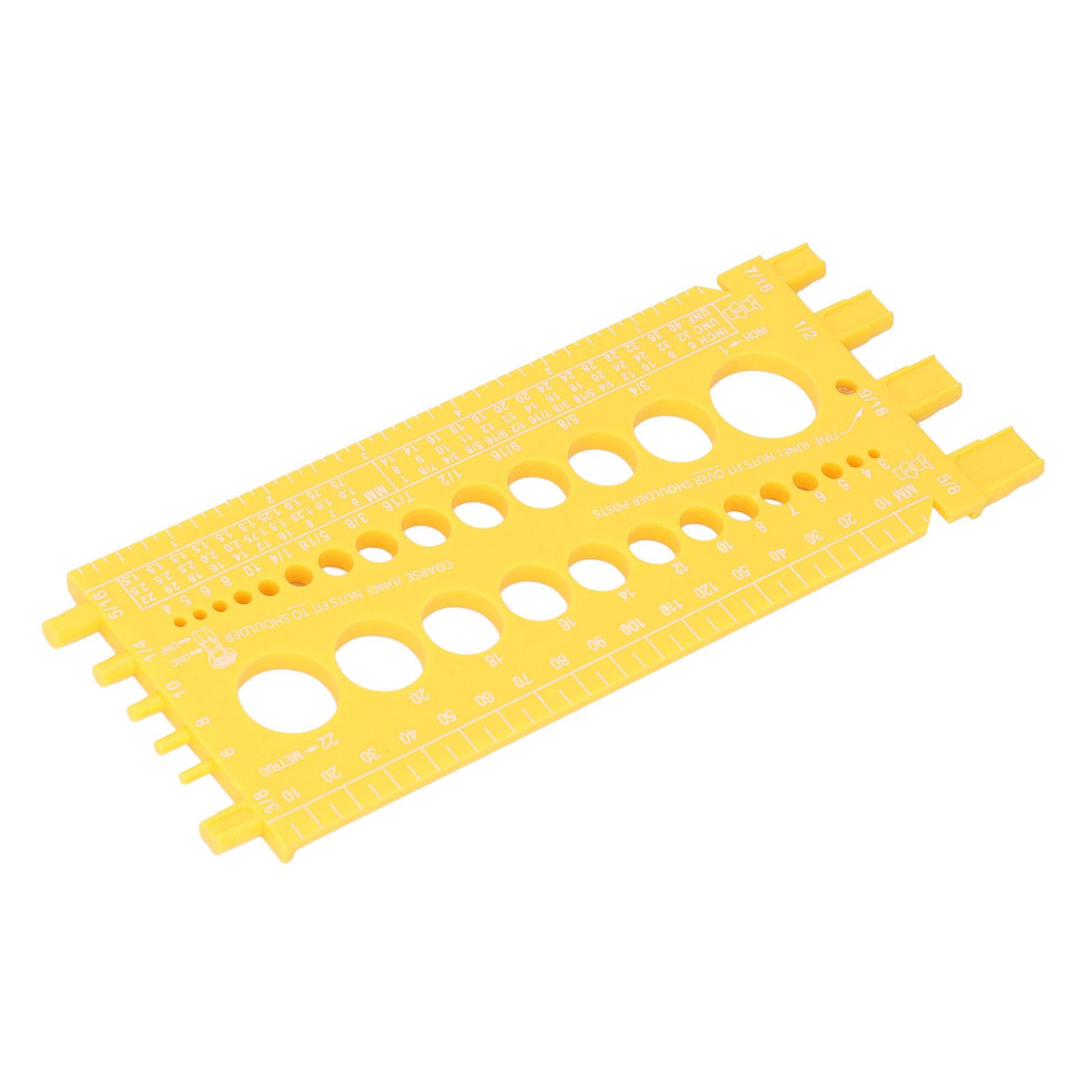 Msuring Tool Plastic Integrated Portable Inch and Millimeter Scale Nut Thrd Gauge
Msuring Tool Plastic Integrated Portable Inch and Millimeter Scale Nut Thrd Gauge