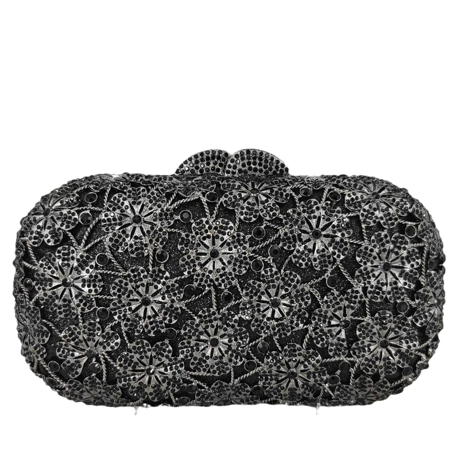 Boutique De FGG Flower Crystal Clutch Purses For Women Dressy, Floral Rhinestone Evening Bags, Hardcase Minaudiere Purse Handbag mini Clutch
Boutique De FGG Flower Crystal Clutch Purses For Women Dressy, Floral Rhinestone Evening Bags, Hardcase Minaudiere Purse Handbag mini Clutch