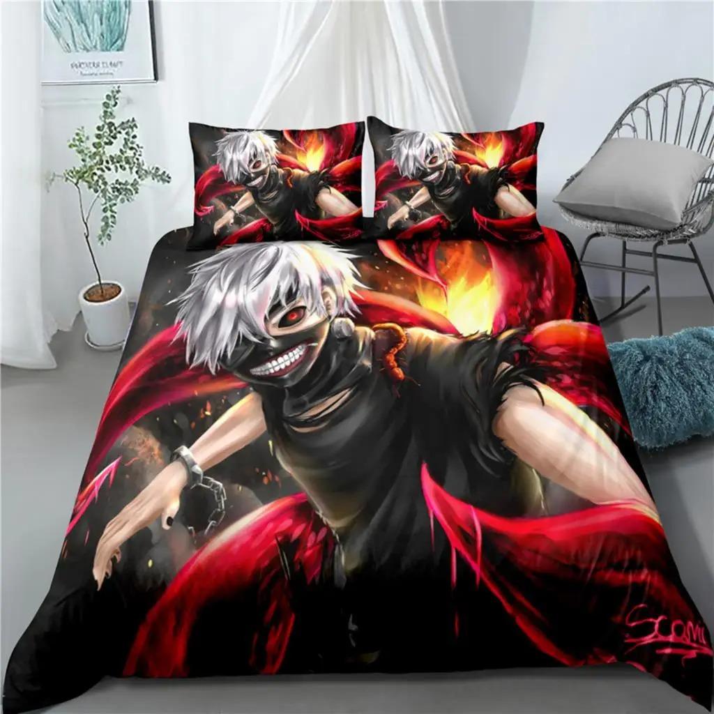 New Anime Tokyo Ghoul 3D Printed Bedding Set Duvet Covers Pillowcases Comforter Bedding Set Bedclothes Bed Linen Tool 70x133cm 2pcs
New Anime Tokyo Ghoul 3D Printed Bedding Set Duvet Covers Pillowcases Comforter Bedding Set Bedclothes Bed Linen Tool 70x133cm 2pcs