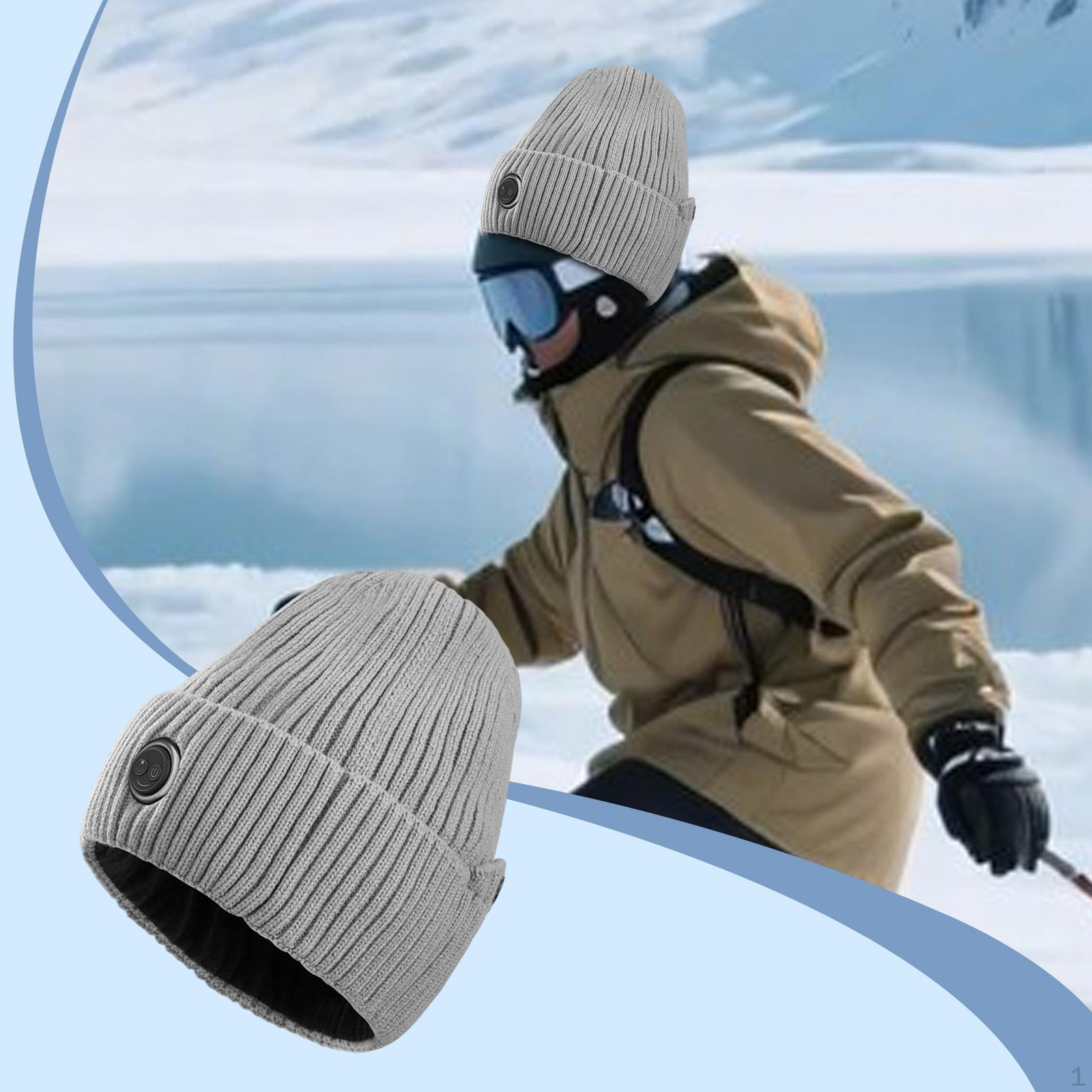 Electric Warm Knit Thermal Beanie with Carbon Fiber Battery And Comfortable Fleece Lining Ela серый
Electric Warm Knit Thermal Beanie with Carbon Fiber Battery And Comfortable Fleece Lining Ela серый