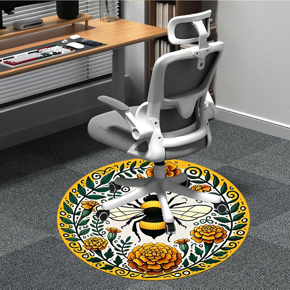 1pc Bee Floral Pattern Chair Carpet for Office Non-Slip, Machine Washable Rug for Office, Room - Polyester, Machine Made yy251029170 80cm by 80cm
1pc Bee Floral Pattern Chair Carpet for Office Non-Slip, Machine Washable Rug for Office, Room - Polyester, Machine Made yy251029170 80cm by 80cm