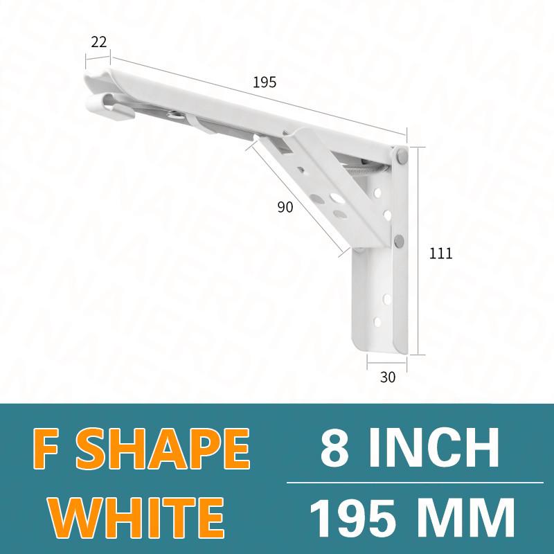 NAIERDI 8-14 Inch 2PCS Stainless Steel Folding Bracket White Black Iron Triangle Bracket Adjustable Wall Support Table Shelf
NAIERDI 8-14 Inch 2PCS Stainless Steel Folding Bracket White Black Iron Triangle Bracket Adjustable Wall Support Table Shelf