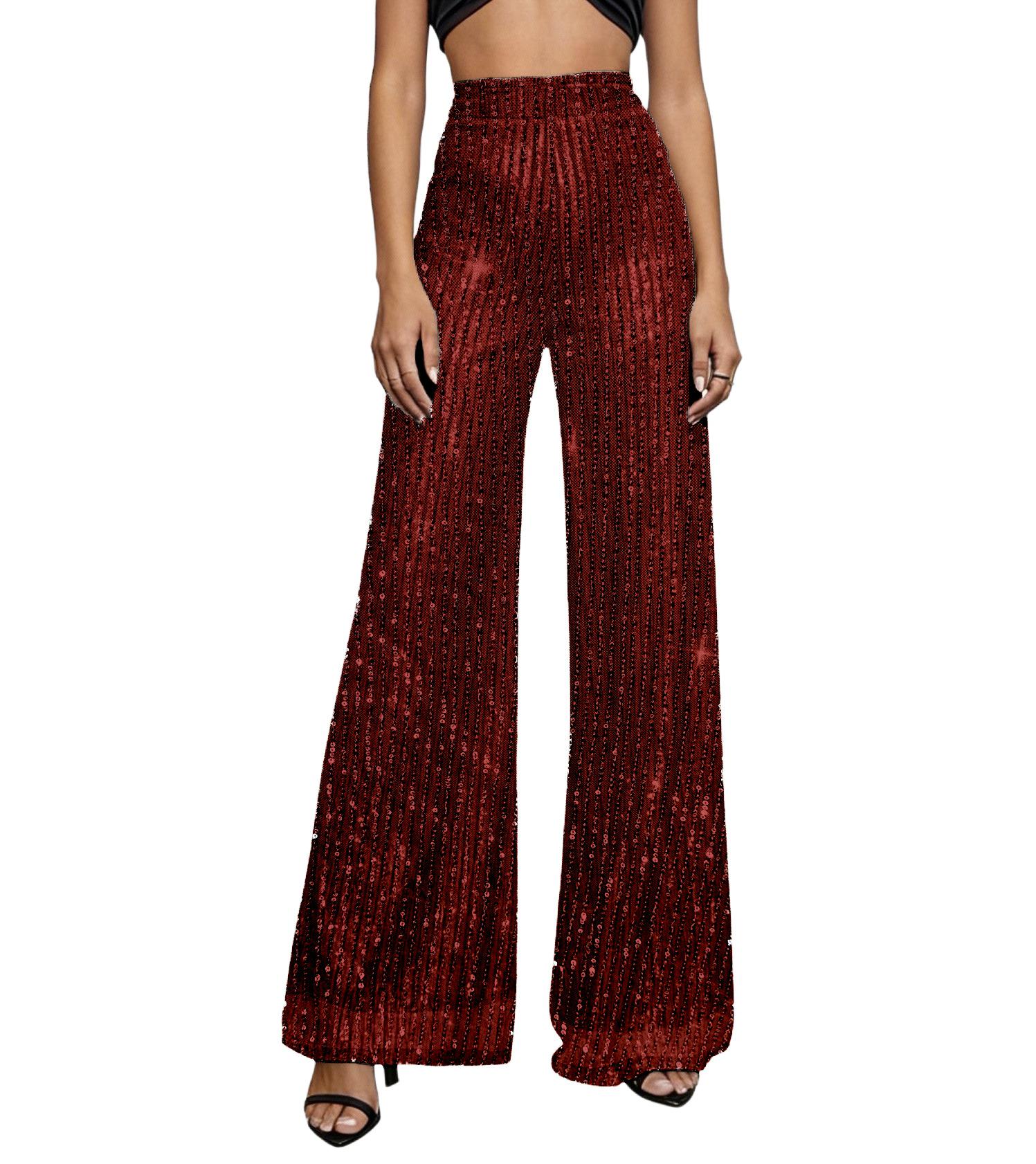 Women s Shiny Sequin Casual Stretch Pants L вина червоного кольору
Women s Shiny Sequin Casual Stretch Pants L вина червоного кольору