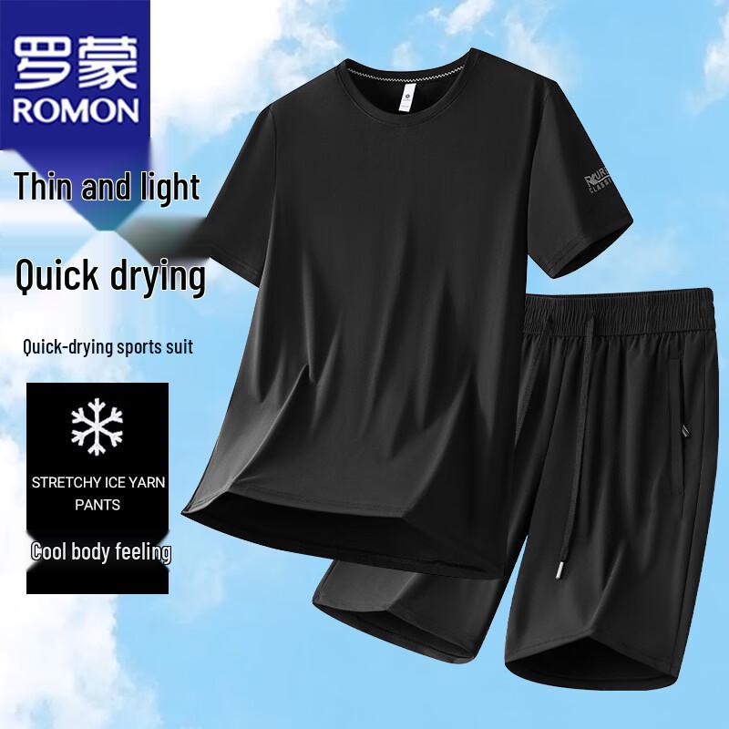 ROMON Men s Summer Cool-Feel Sport Casual Two-Piece Set XL
ROMON Men s Summer Cool-Feel Sport Casual Two-Piece Set XL