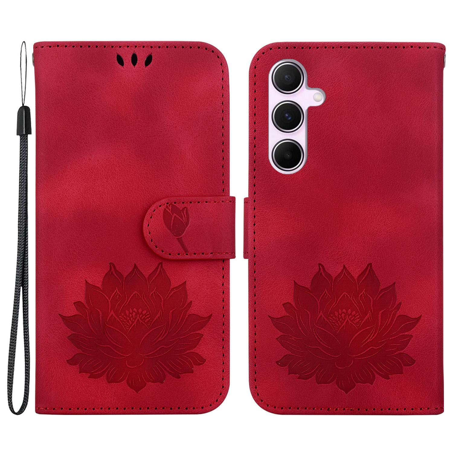 For Samsung Galaxy A55 5G Case Wallet Stand Lotus Pattern Leather Phone Cover Red
For Samsung Galaxy A55 5G Case Wallet Stand Lotus Pattern Leather Phone Cover Red