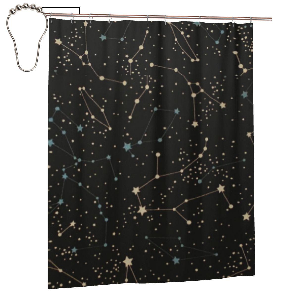 Constellation Star Clusters Galaxies Print Halloween Shower Curtain Bathroom Polyester Waterproof Bath Curtains With Hooks W60H190(CM)-1 Pcs
Constellation Star Clusters Galaxies Print Halloween Shower Curtain Bathroom Polyester Waterproof Bath Curtains With Hooks W60H190(CM)-1 Pcs