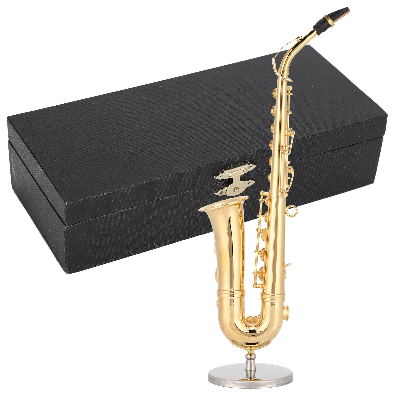 Saxophone Ornaments Miniature Decoration Mini Musical Instrument Model Gift Craft 19cm
Saxophone Ornaments Miniature Decoration Mini Musical Instrument Model Gift Craft 19cm