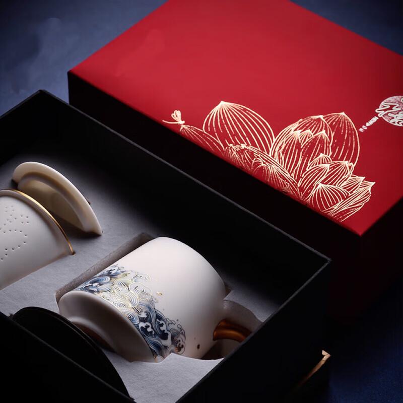 PUSHI White Porcelain Tea Infuser Office Cup
PUSHI White Porcelain Tea Infuser Office Cup