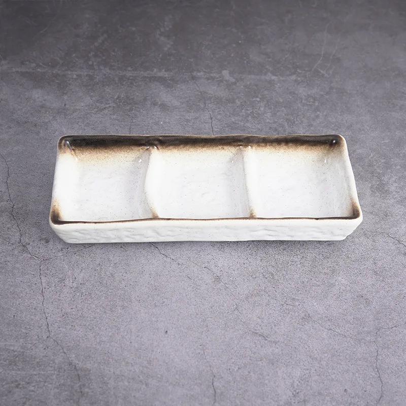 Wei Dish Керамическая маленькая тарелка Японская соусница Бытовая тарелка для макания Креативная тарелка для гарнира Соусница Соусница Уксусница Three Grid Plate
Wei Dish Керамическая маленькая тарелка Японская соусница Бытовая тарелка для макания Креативная тарелка для гарнира Соусница Соусница Уксусница Three Grid Plate