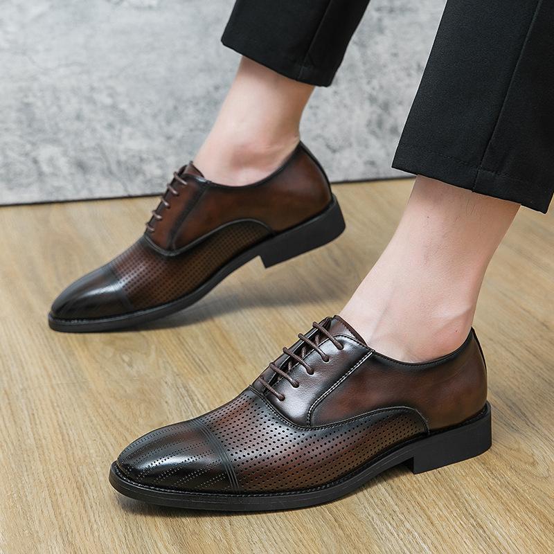 Fashion new hollow men s cool leather shoes men s British Block breathable Korean version of formal wear business casual shoes 38
Fashion new hollow men s cool leather shoes men s British Block breathable Korean version of formal wear business casual shoes 38