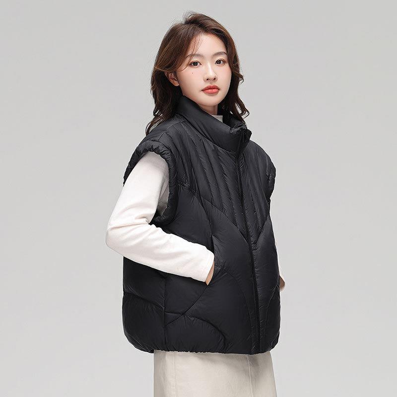 FASHION 90 white duck down 2024 new stand-up collar simple fashion and thin short down vest Clothes S чорний
FASHION 90 white duck down 2024 new stand-up collar simple fashion and thin short down vest Clothes S чорний