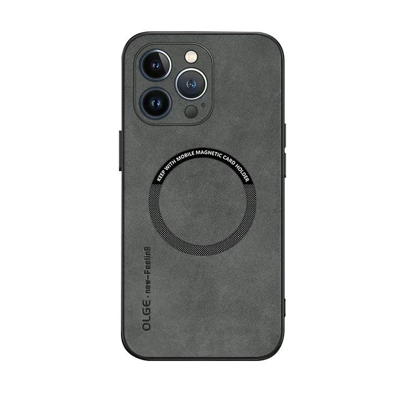 Luxury Leather Magnetic Phone Case For iPhone 16 17 Air 15 14 Plus 12 13 11 Pro Max Magsafe Wireless Charge Shockproof Cover For iphone15 серый
Luxury Leather Magnetic Phone Case For iPhone 16 17 Air 15 14 Plus 12 13 11 Pro Max Magsafe Wireless Charge Shockproof Cover For iphone15 серый