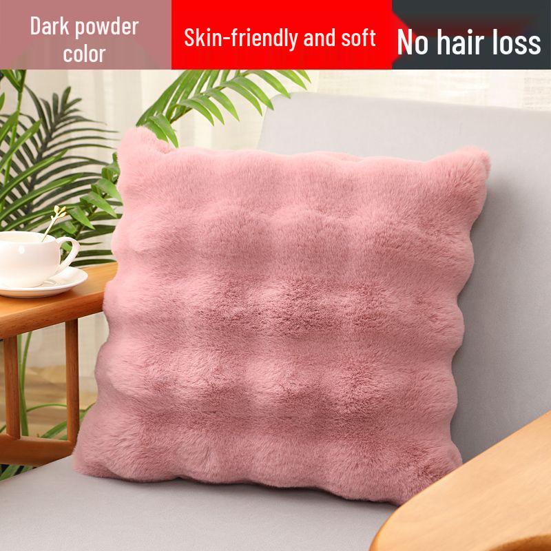Nordic Light Luxe Rex Rabbit Fur Lumbar Pillow - Washable, Plush Cushion with Furry Pillowcase. Square Pillow 45x45 (Core Only)
Nordic Light Luxe Rex Rabbit Fur Lumbar Pillow - Washable, Plush Cushion with Furry Pillowcase. Square Pillow 45x45 (Core Only)