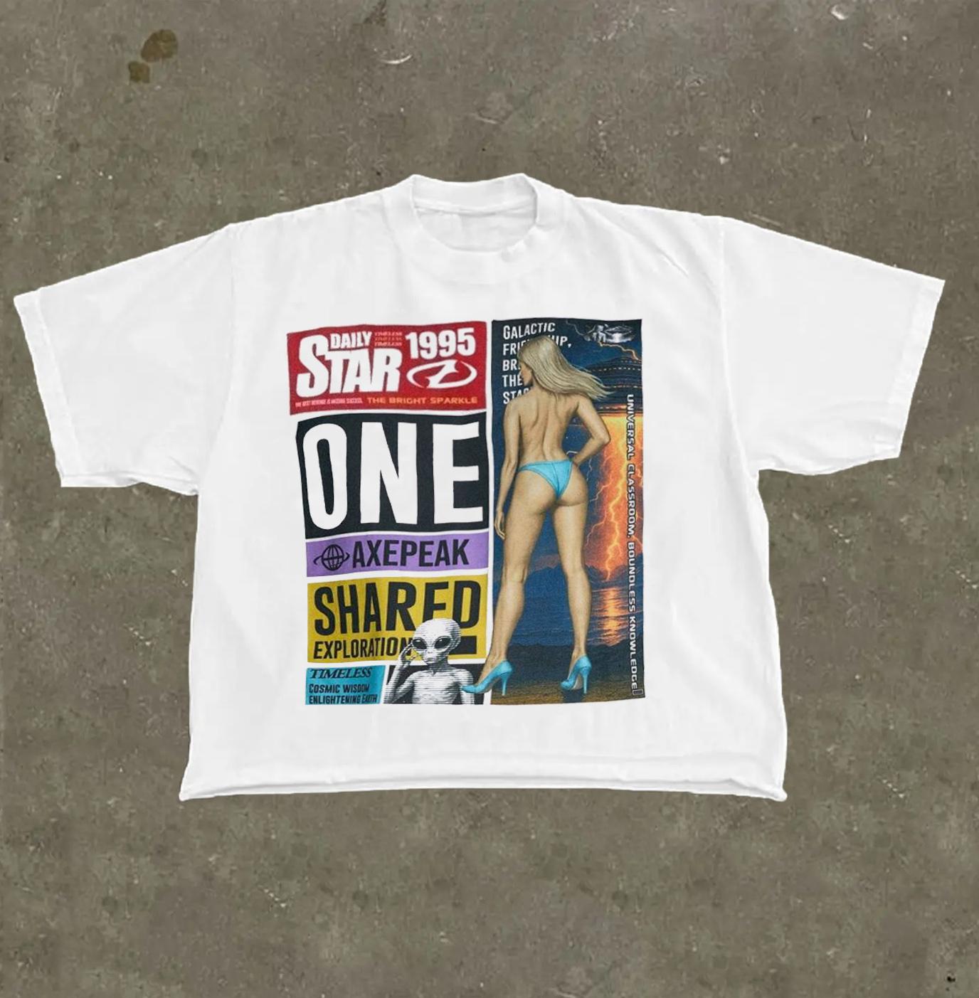 Винтажная футболка с графическим хлопковым принтом, укороченная футболка, унисекс, мужская и женская футболка, Харадзюку, ретро, Y2K 2025, повседневный уличный топ 4XL
Винтажная футболка с графическим хлопковым принтом, укороченная футболка, унисекс, мужская и женская футболка, Харадзюку, ретро, Y2K 2025, повседневный уличный топ 4XL