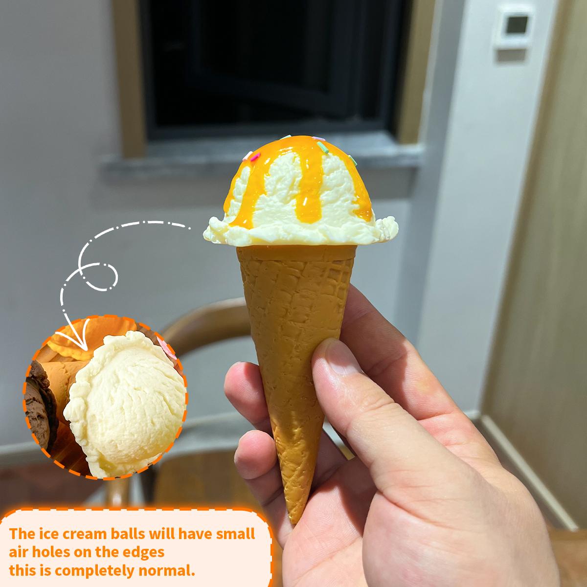 Fake Ice Cream Cone Decor - Realistic Food Replica for Party, Bakery Display & Home Decoration
Fake Ice Cream Cone Decor - Realistic Food Replica for Party, Bakery Display & Home Decoration
