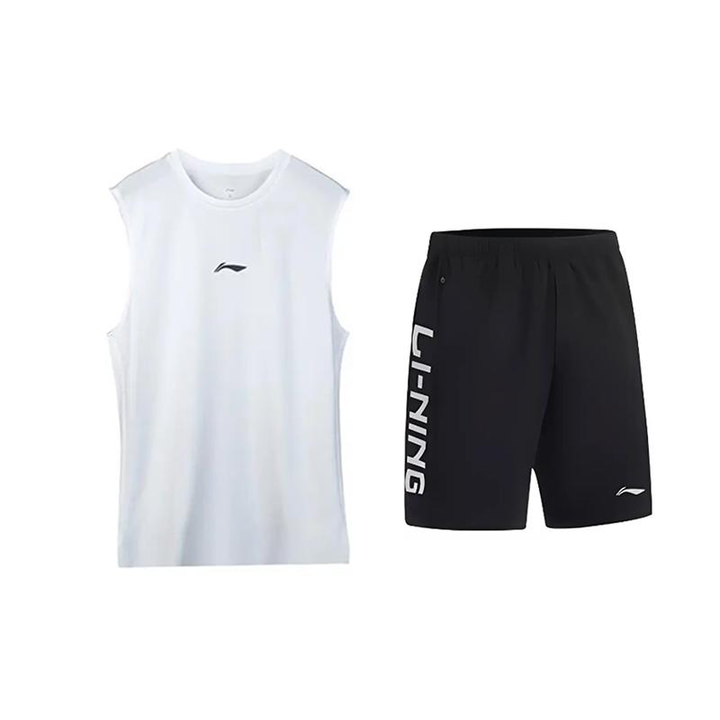 Li-Ning Simple Versatile Sleeveless Sports Leisure Set Unisex sets White Black YVSV027-1+YKSV115-1 M
Li-Ning Simple Versatile Sleeveless Sports Leisure Set Unisex sets White Black YVSV027-1+YKSV115-1 M