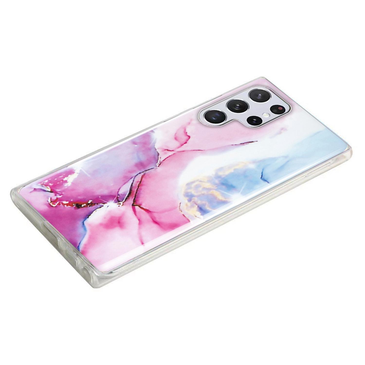 For Samsung Galaxy S22 Ultra 5G Phone Drop-proof Soft TPU Cover IMD Marble Pattern Anti-scratch Case Pink/Blue
For Samsung Galaxy S22 Ultra 5G Phone Drop-proof Soft TPU Cover IMD Marble Pattern Anti-scratch Case Pink/Blue