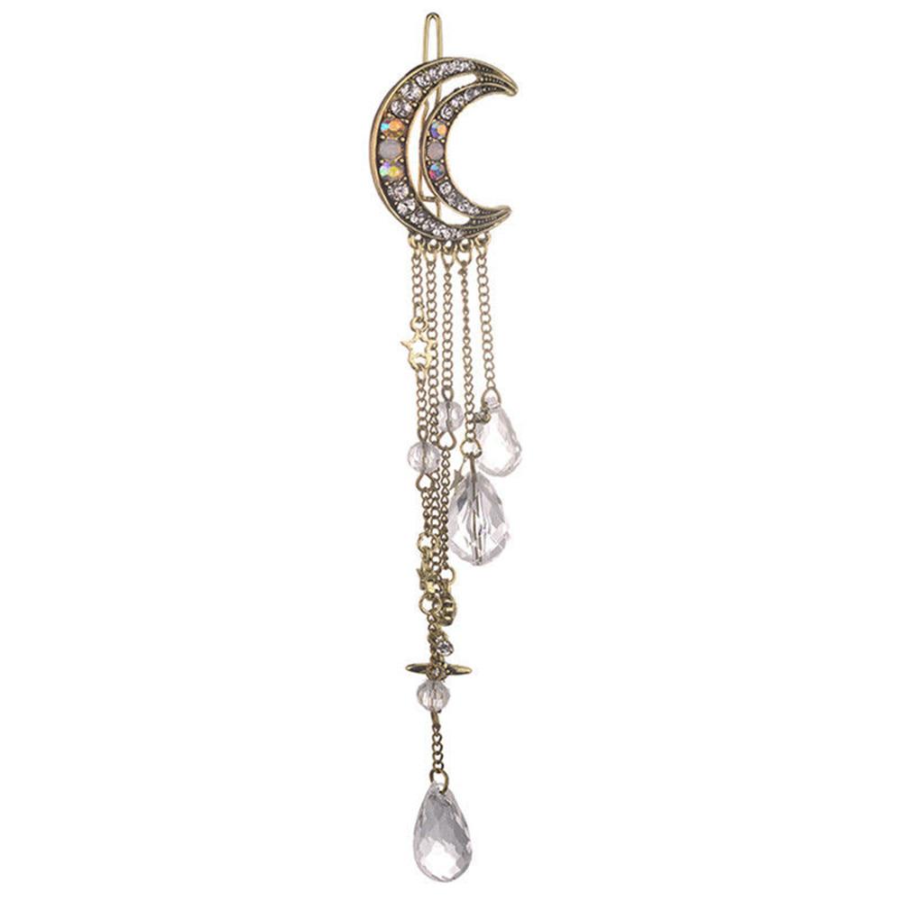 1PCS Charming Moon Crystal HairPins Clips Women Tassels Bridal Jewelry Hair Accessories
1PCS Charming Moon Crystal HairPins Clips Women Tassels Bridal Jewelry Hair Accessories