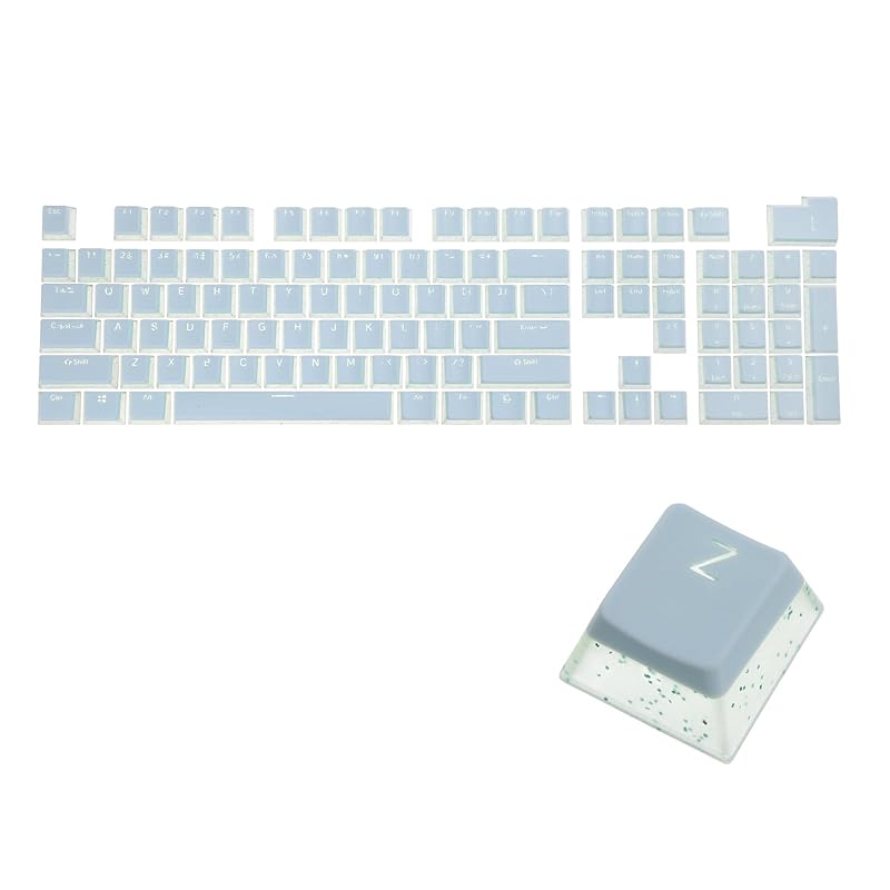 uxcell 108 key pudding keycap set OEM profile 60%ABS 61/87/104/108 For mechanical keyboard layout teal blue translucent double shot
uxcell 108 key pudding keycap set OEM profile 60%ABS 61/87/104/108 For mechanical keyboard layout teal blue translucent double shot