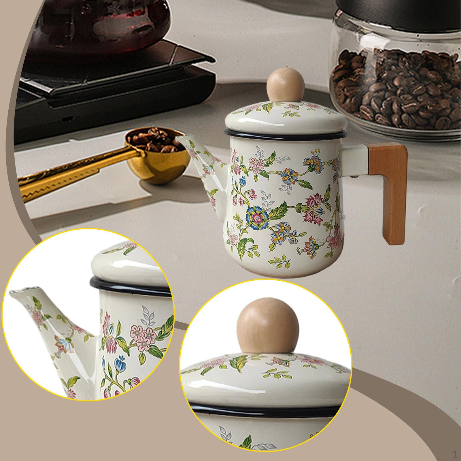 Enamel Coffee Pot Multiuse with Lid Water Kettle for Party Kitchen Household
Enamel Coffee Pot Multiuse with Lid Water Kettle for Party Kitchen Household