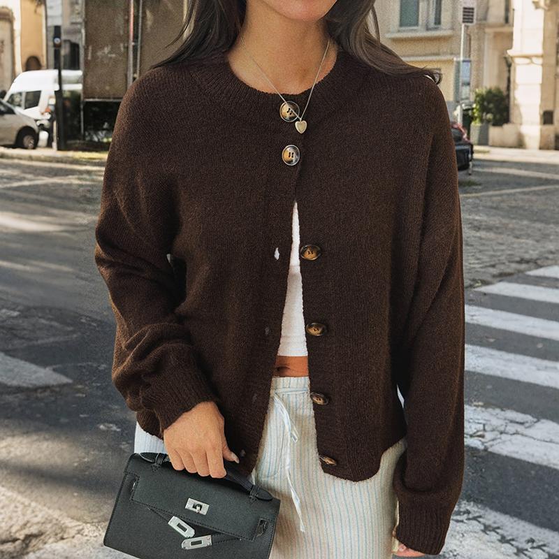 Minimalist Style Button Front Layered Look Knitted Sweater Cardigan Coat for Ladies XL коричневий
Minimalist Style Button Front Layered Look Knitted Sweater Cardigan Coat for Ladies XL коричневий