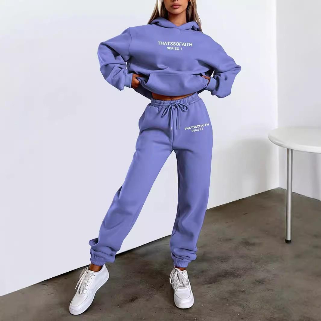 European & American Women s Letter Print Hoodie & Fleece Pants Set - Fashionable & Casual Wear 3XL светло-фиолетовый
European & American Women s Letter Print Hoodie & Fleece Pants Set - Fashionable & Casual Wear 3XL светло-фиолетовый