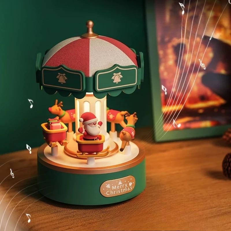 Рождественская музыкальная шкатулка-карусель Подарок Ночник для дома Спальни Гостиной Рождественская музыкальная фигурка Коллекционная для офиса
Рождественская музыкальная шкатулка-карусель Подарок Ночник для дома Спальни Гостиной Рождественская музыкальная фигурка Коллекционная для офиса