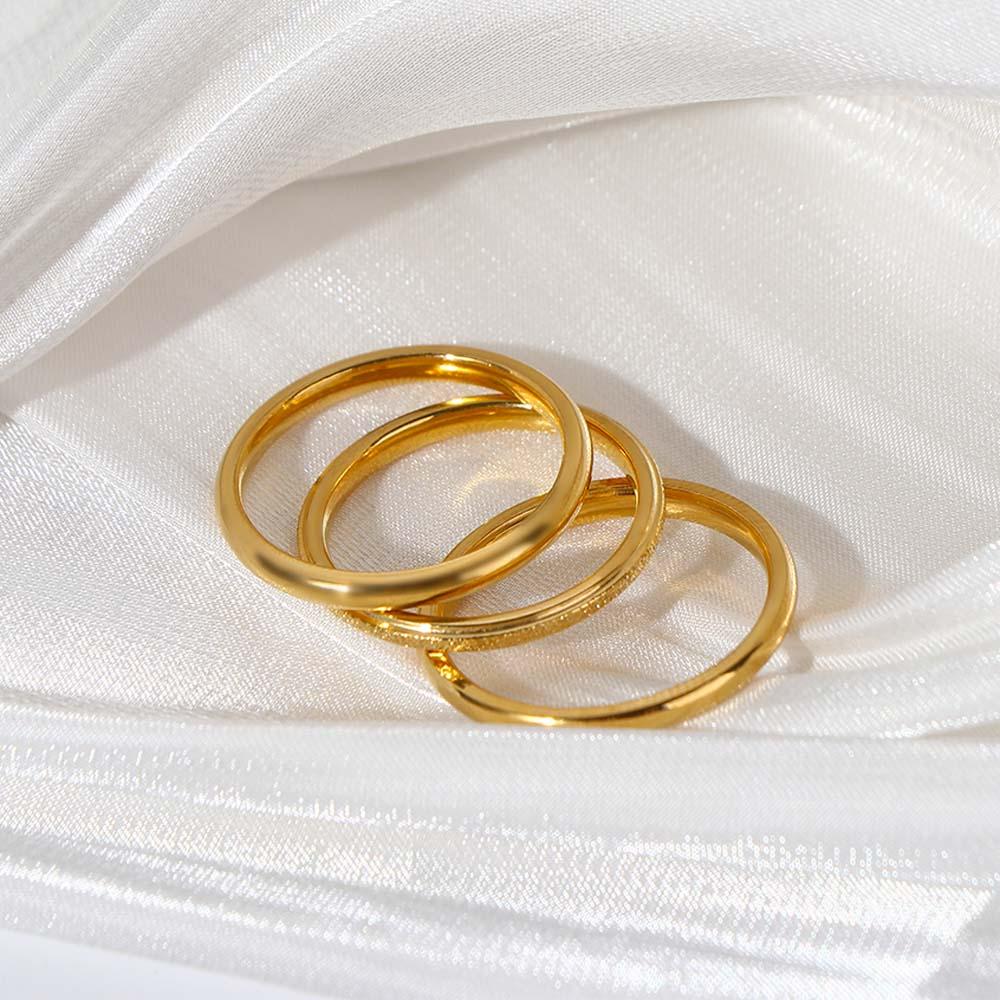 Steel Jewelry Gift Wedding Party Girl Rounds Ring Metal Ring Set Women Finger Ring Korean Style
Steel Jewelry Gift Wedding Party Girl Rounds Ring Metal Ring Set Women Finger Ring Korean Style