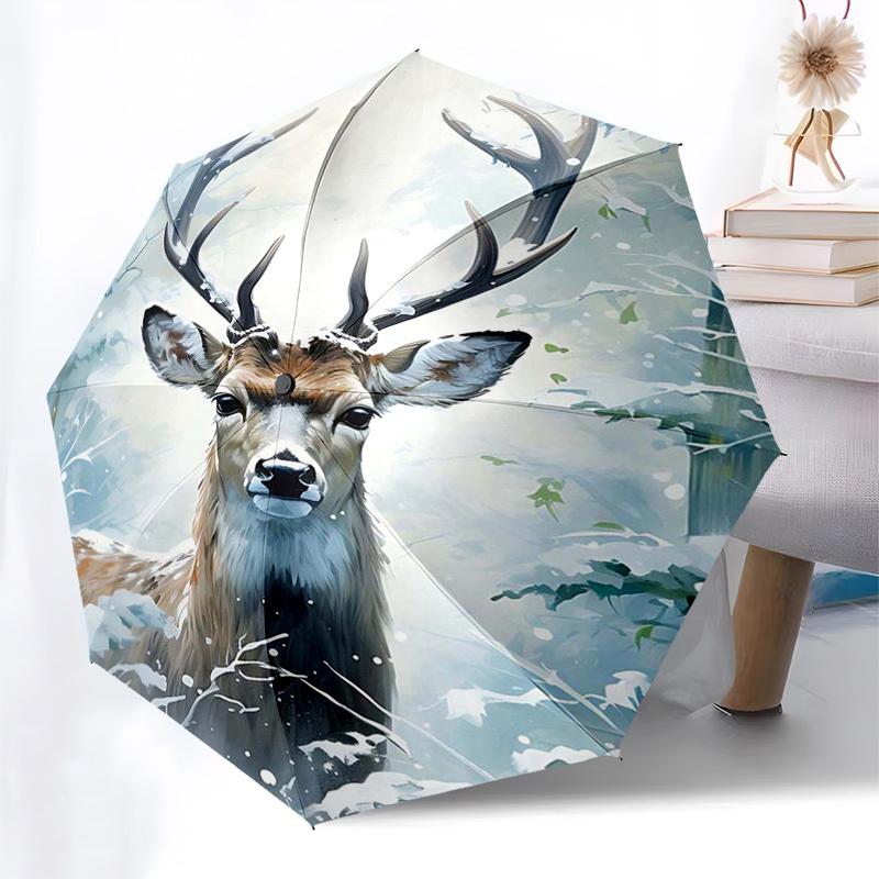 1pc Winter Wonderland Deer: Automatic Opening/Closing Umbrella with Foldable Design, Iron Frame for Outdoor Use, Festive Gift for Fans and Travelers.V
1pc Winter Wonderland Deer: Automatic Opening/Closing Umbrella with Foldable Design, Iron Frame for Outdoor Use, Festive Gift for Fans and Travelers.V