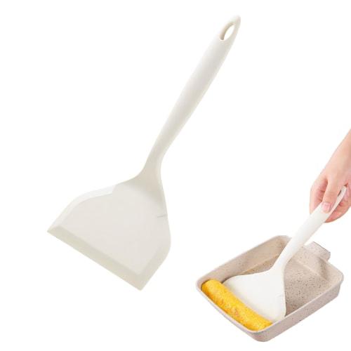 CathyKezian White Silicone Omelette Spatula, Heat-Resistant Pancake Spatula for Omelettes and Pancakes, Multipurpose Wide Omelette Spatula for Cooking
CathyKezian White Silicone Omelette Spatula, Heat-Resistant Pancake Spatula for Omelettes and Pancakes, Multipurpose Wide Omelette Spatula for Cooking